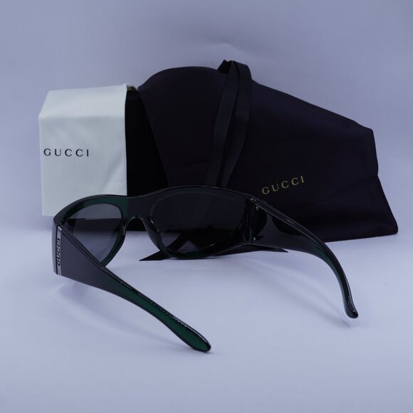 Gucci GG1575S 003 Cat Eye Sunglasses - Green - Picture 5 of 10